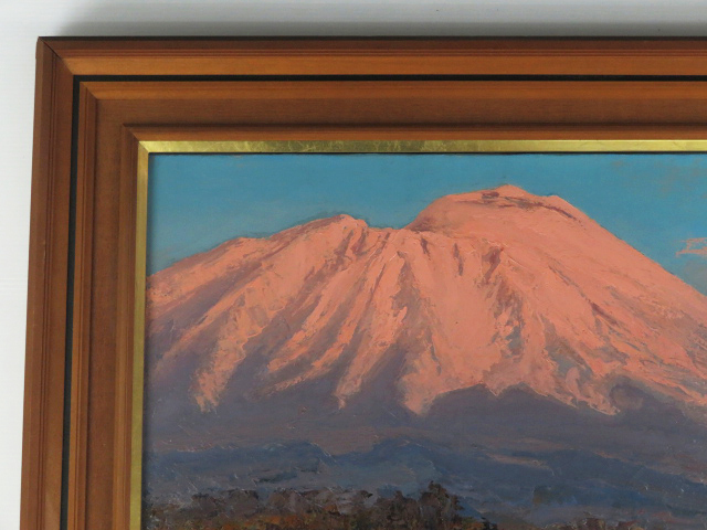 橋本八百二、【岩手山】の一部、希少な大判画集より、新品高級額・額装付、状態良好 楽天市場】橋本八百二 「岩手山」 油彩10号 : 小野画廊