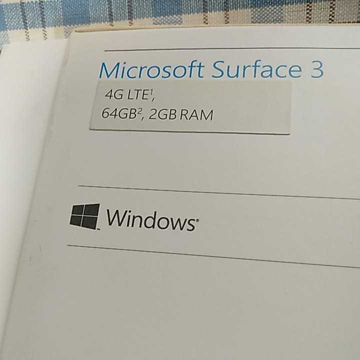 Microsoft Surface3 LTE 64GB RAM2GB 中古品_9