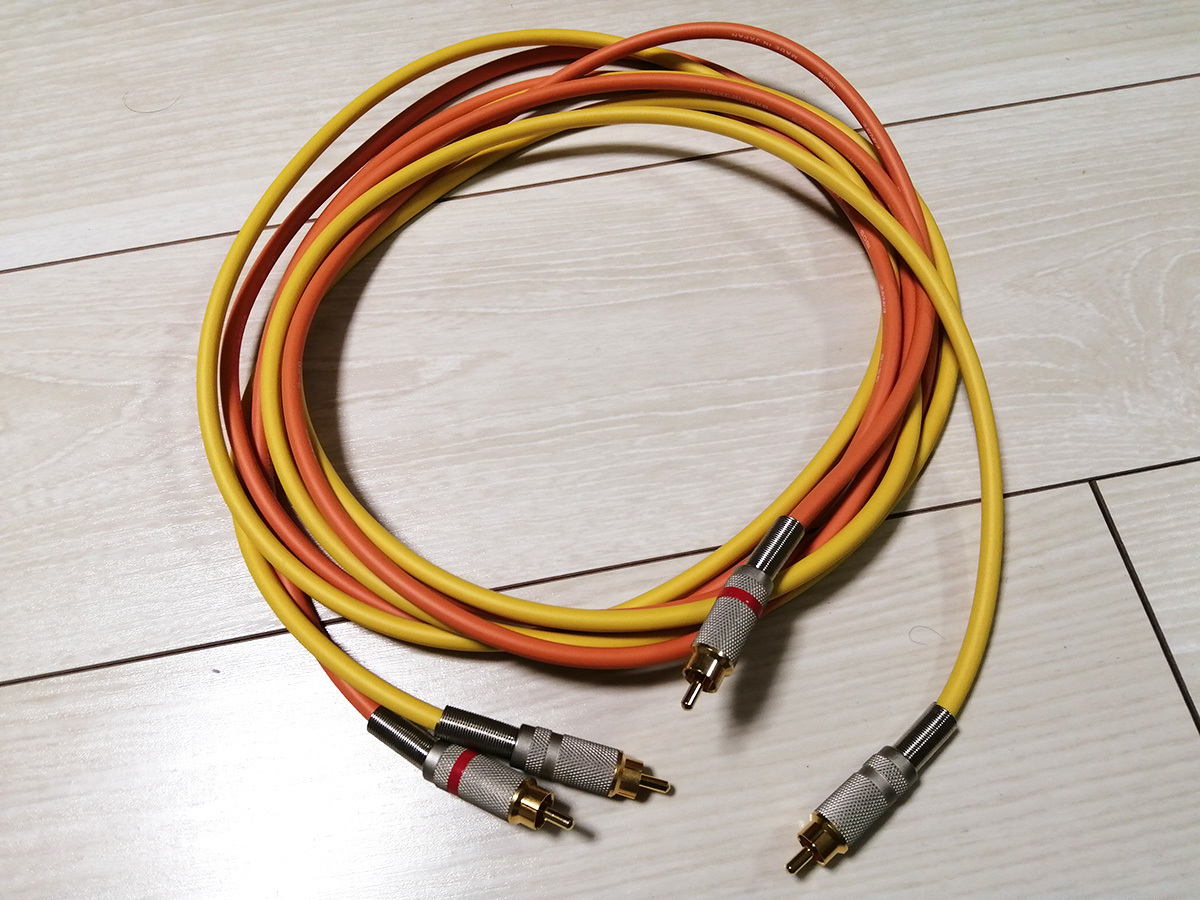 USED 中古 カナレ CANARE GS-6 RCAケーブル 約2.8m ペア 2色 2本 自作 ワンオーナー GS6 OFC Made in Japan 日本製 カナレCANARE RCA オーディオケーブル USED 0 赤