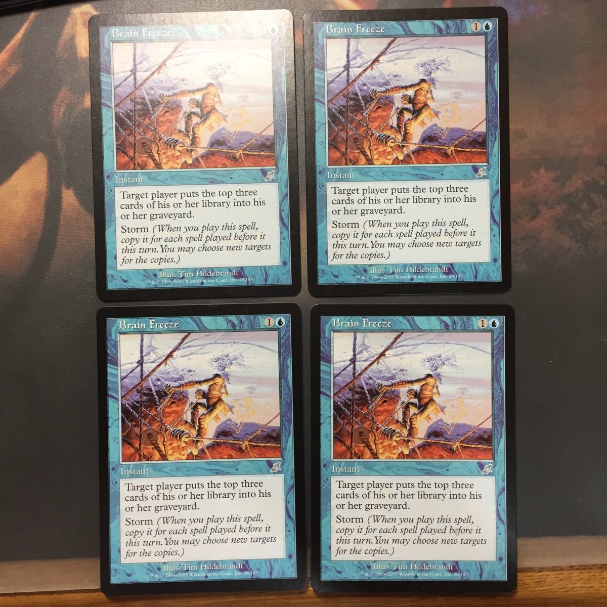 MTG 思考停止 英語版4枚 B MTG 思考停止⁄Brain Freeze 英語版 4枚