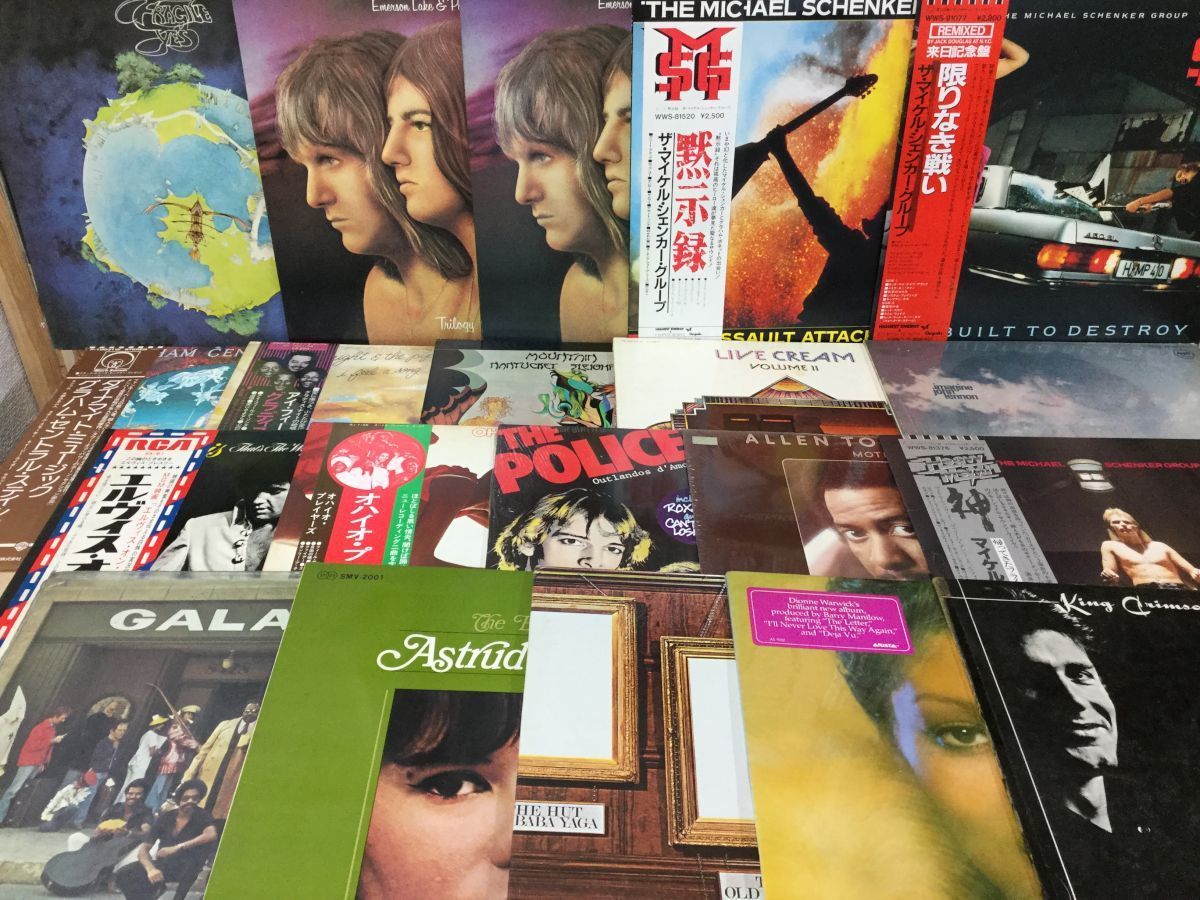 [6446S] LP THE BEATLES / MADONNA / MICHAEL JACKSON / YES / KING CRIMSON 59点セット