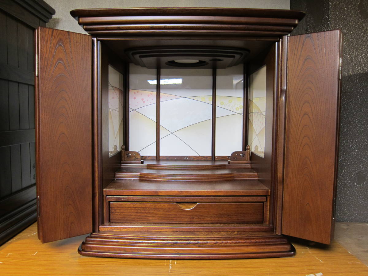 【店頭価格より290,400円引き！】上置仏壇　欅　(三方蒔絵)_1