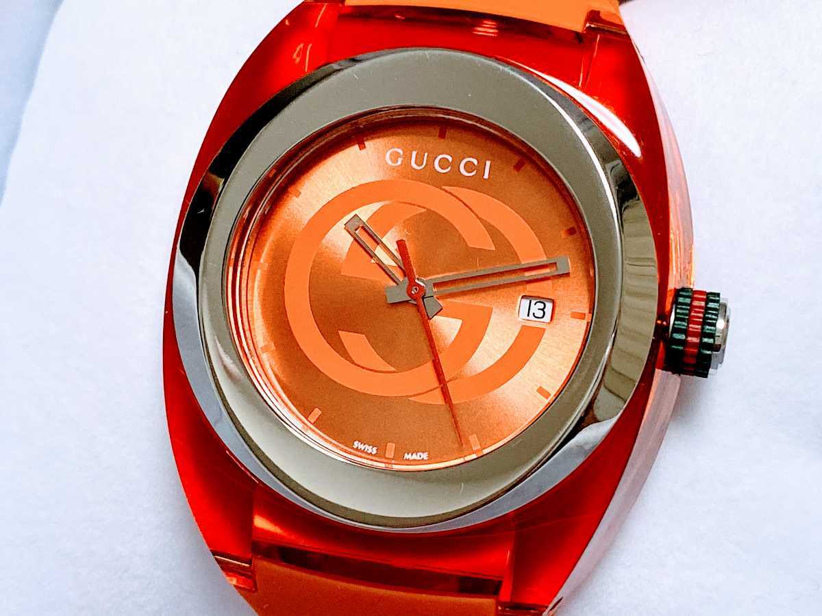 ◇激レアカラー◇新品◇箱付き◇グッチ GUCCI SYNC XXL/クオーツ