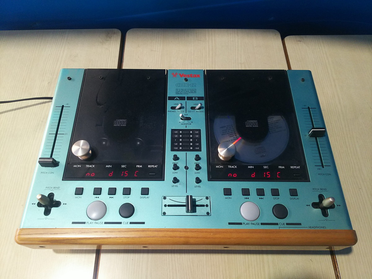 A1-55 ☆音響機器☆Vestax CDX-12 デュアルCDプレーヤー Vestax