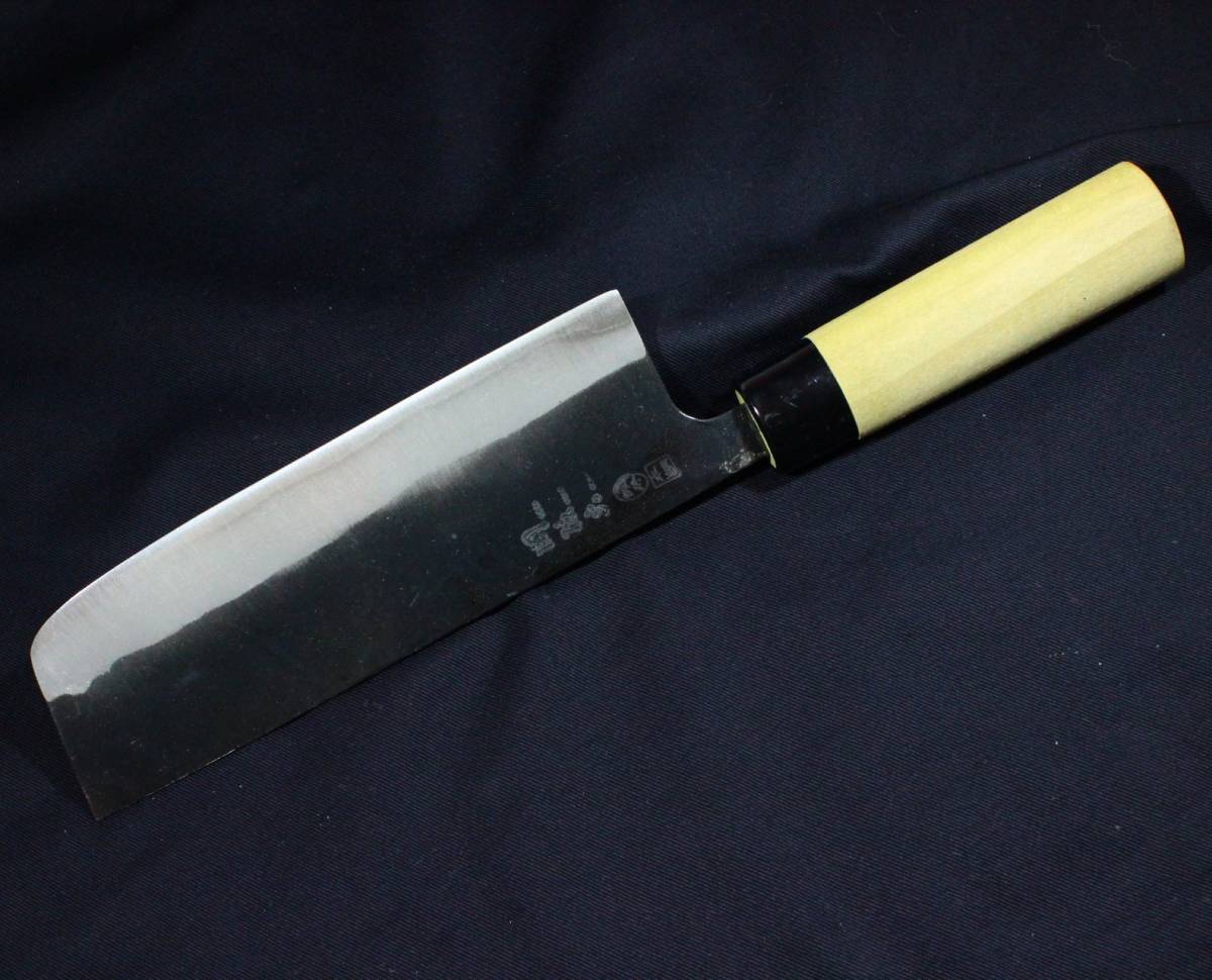 刃長160mm 関孫六 銀寿 本鋼 両刃 菜切包丁(和包丁)|売買されたオークション情報、yahooの商品情報をアーカイブ公開 ...