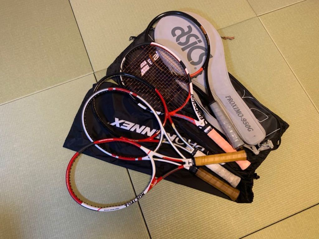 テニスラケット 5本セット - まとめ売り ダンロップ YONEX 5本 メルカリ Wilson DUNLOP まとめ売り5本 by 公式通販 他｜Yahoo ラケット バドミントン_レジャーセット