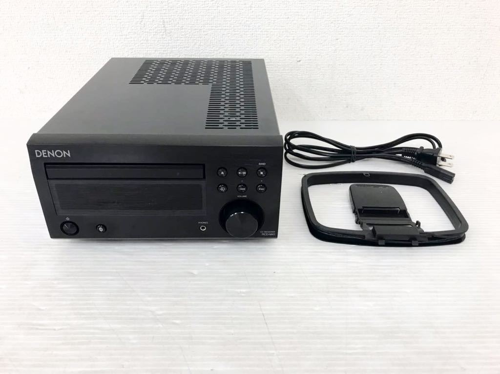 美品DENON RCD-M41 CDレシーバー ブラック 2019年製公式通販 DENON RCD