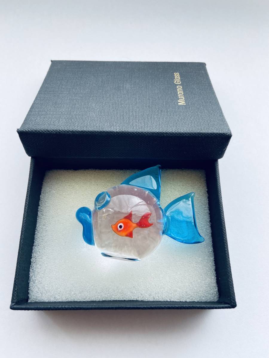 ベネチアングラス 置物 ムラ―ノガラス アクアリウム伝統工芸品 訳あり