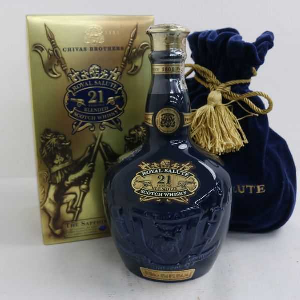 送料 無料 ☆ROYAL SALUTE（ロイヤルサルート） 21年 サファイア