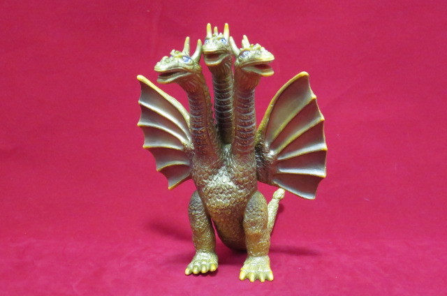 キングギドラ 山勝 ゴジラ 怪獣 ソフビ USED 同梱可 キングギドラ