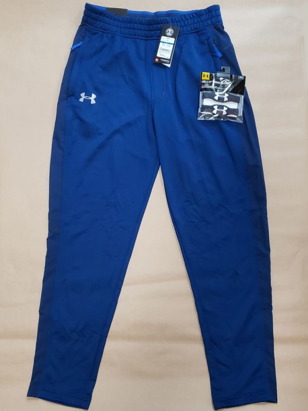 【お得，大人気】 T26a292 2Ｙ UNDER ARMOUR テック テリーパンツ ロングパンツ ブルー XLサイズ リストバンド付き 現状渡し(その他)｜売買されたオークション情報、yahooの商品情報をアーカイブ公開 - オークファン ロング
