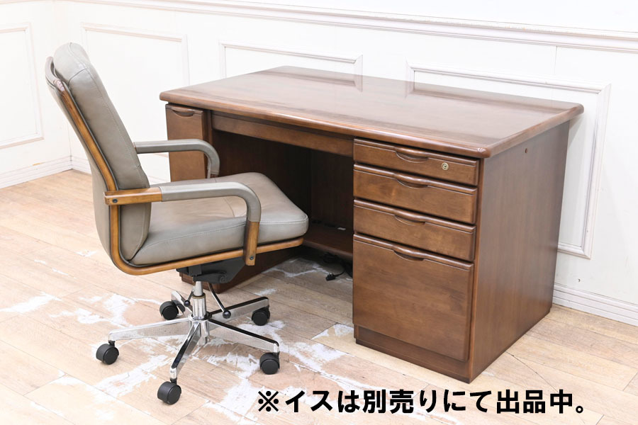 得価，100%新品 DR221 高級家具メーカー カリモク 両袖デスク 1点のみ 書斎机 勉強机 プレジデントデスク 社長机重役机 木製 役員デスク チェアは別売り(カリモク家具)｜売買されたオークション情報、yahooの カリモク家具
