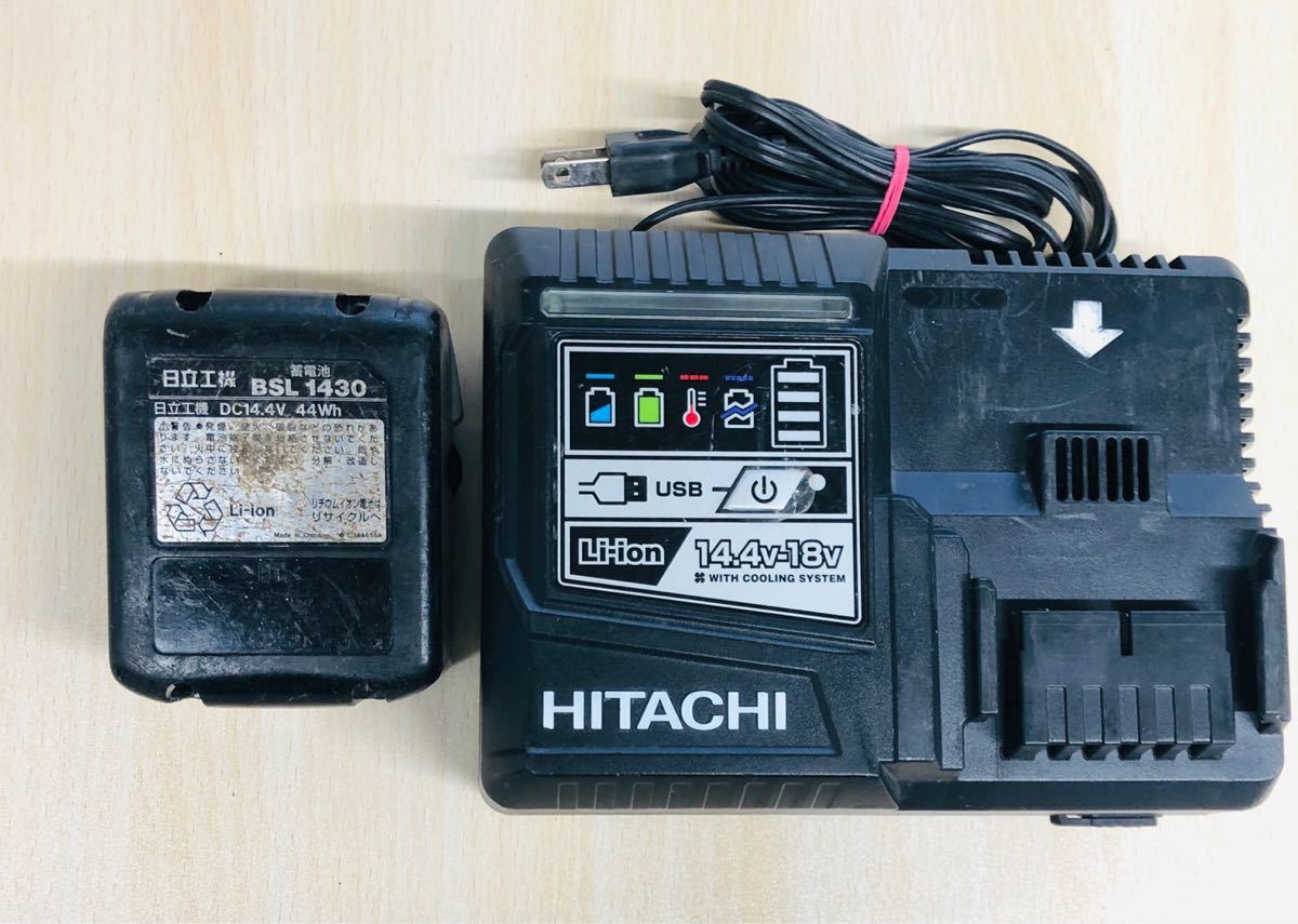  HITACHI / 日立工機 /リチウムイオンバッテリー/ BSL1430/ 14.4V 3.0Ah / 急速充電器 /UC18YDL セット売り み(パーツ)｜売買されたオークション情報、yahooの商品情報をアーカイブ公開 - オークファン インパクトドライバ
