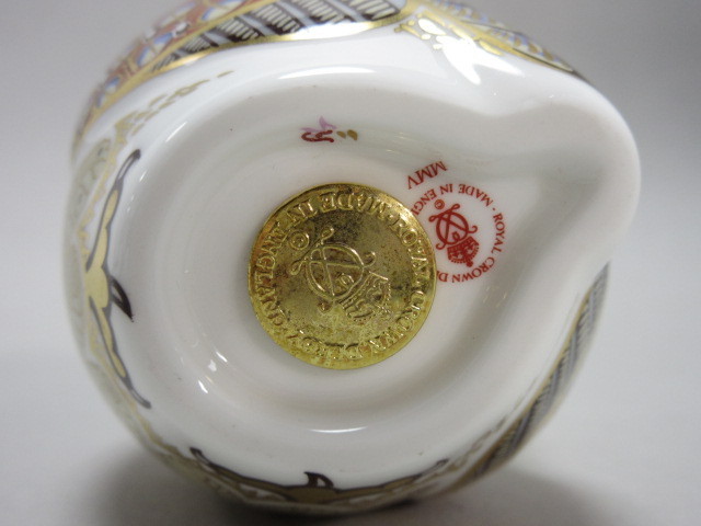 ロイヤルクラウンダービー1128トリンケット2枚金彩 ROYAL CROWN