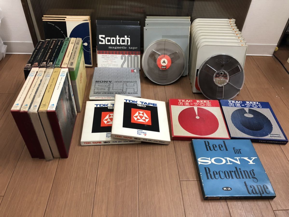 使用済　オープンリールテープ 5本セット　SONY・Scotch・maxell ストア通販 オープンリールテープ まとめセット 37点セット ソニー
