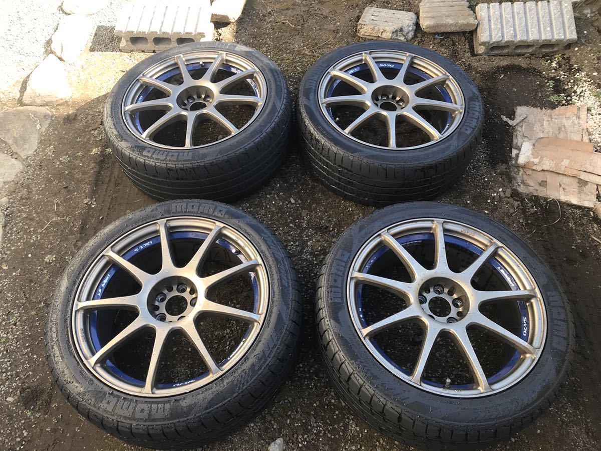 新作入荷，人気 Weds WedsSport ウェッズスポーツ SA-70 18インチ 8J +42 P.C.D100 4本セット レガシィ インプレッサ フォレスター BRZに(ラジアルタイヤ)｜売買されたオークション情報、yahooの商品情報をアーカイブ公 5穴