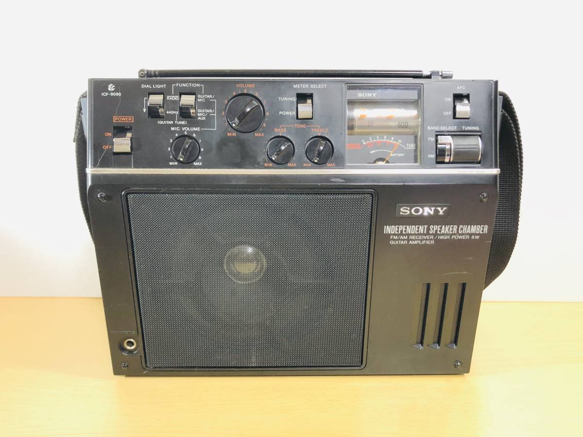 オンライン購入 美品 SONY ソニー ICF-9090 2-BAND ギターアンプ 純正