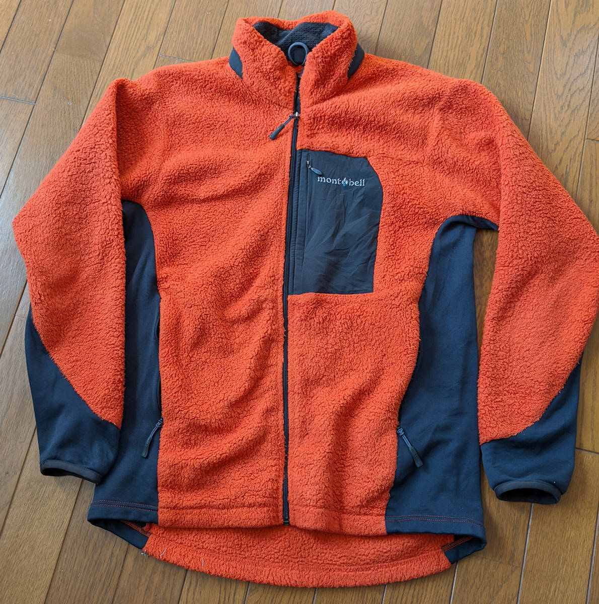 定番，新品 mont-bell CLIMA AIR モンベル フリース クリマエアジャケット オレンジ サイズM(男性用)｜売買されたオークション情報、yahooの商品情報をアーカイブ公開 - オークファン 男性用