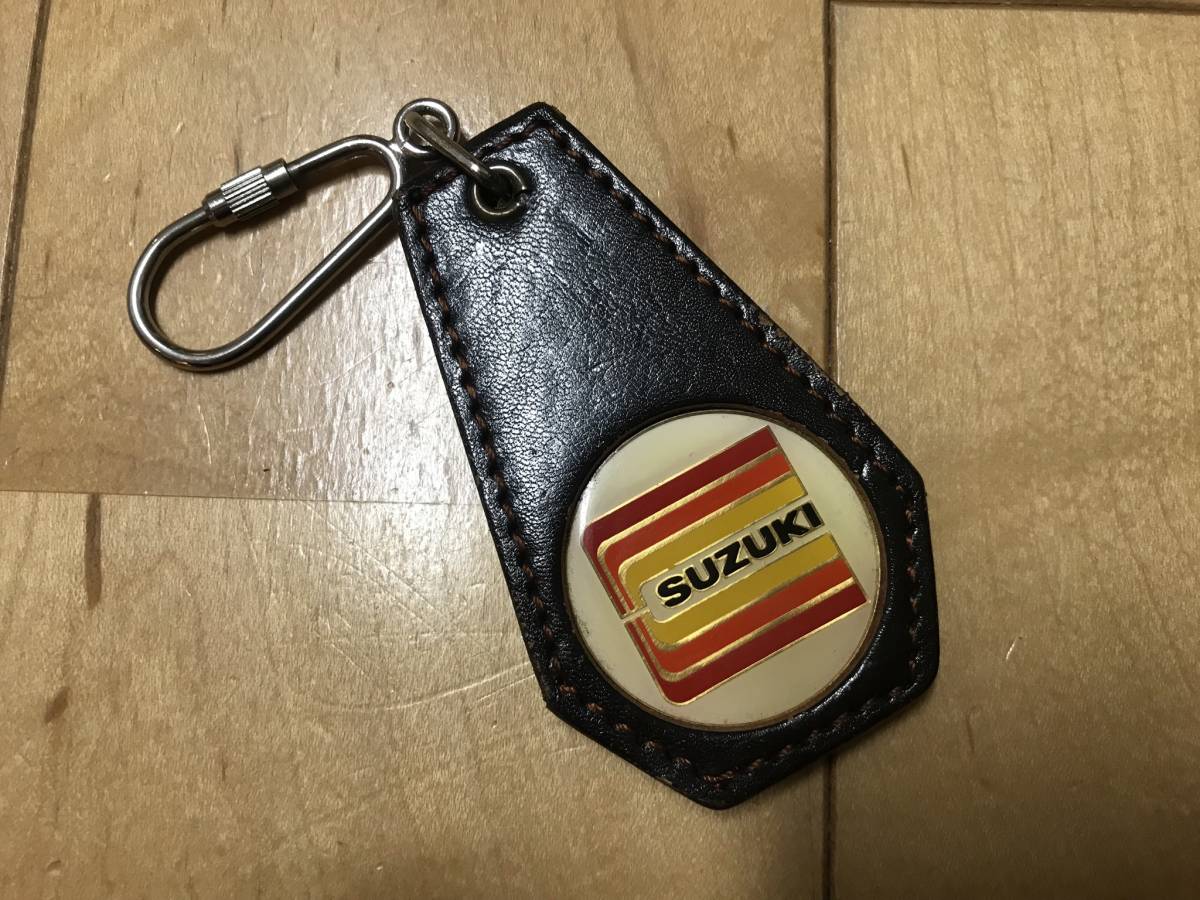 GT380 レザーキーホルダー当時物