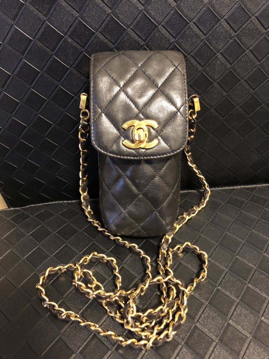 CHANEL シャネル チェーンショルダーバッグ ポシェット マトラッセ
