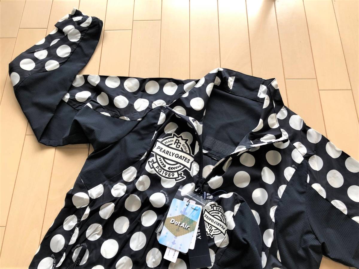 高品質，お得 P 正規 パーリーゲイツ 高通気性 撥水 ＤｏｔＡｉｒ 大粒ドット柄 軽量＆高機能フルジップブルゾン サイズ４ ネイビー P(パーリーゲイツ)｜売買されたオークション情報、yahooの商品情報をア ジャンパー、ジャケット