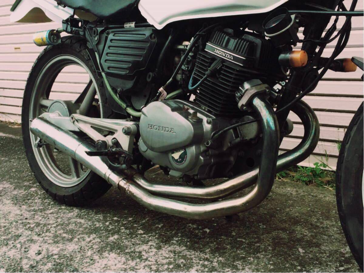CB125T マフラー ポートチェンジャー レアパーツ ワンオフ 旧集合管 