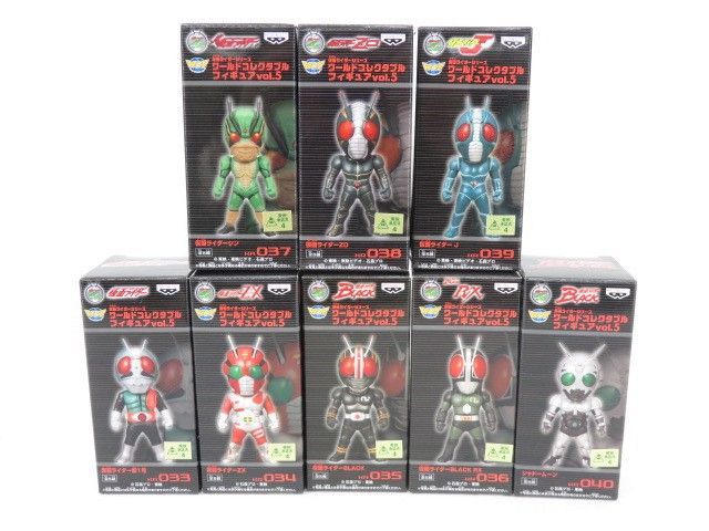 068/ コレクタブルフィギュア 仮面ライダー Vol.5 BLACK シャドームーンなど 全8種セット ※未開封