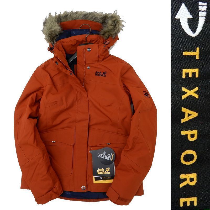  Jack Wolfskin ジャックウルフスキン 定価4.1万 高透湿 TEXAPORE ナイロン ファー付き 中綿ジャケット パデッドブルゾン S 058 i0224_20(女性用)｜売買されたオークション情報、yahooの商品情報をアーカ 女性用
