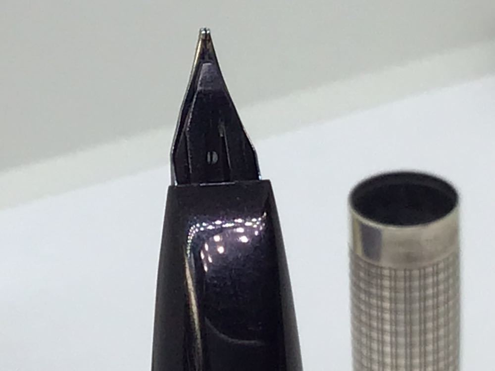 【智】PLATINUM プラチナ STERLING SILVER 古い万年筆 スターリングシルバー 925 ペン先 18K-WG刻印 現状品 同梱可能 文房具 筆記用具040_8
