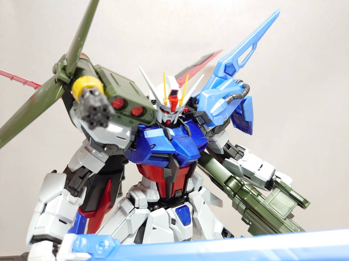 素組 MG パーフェクトストライクガンダム スペシャルコーティング 完成