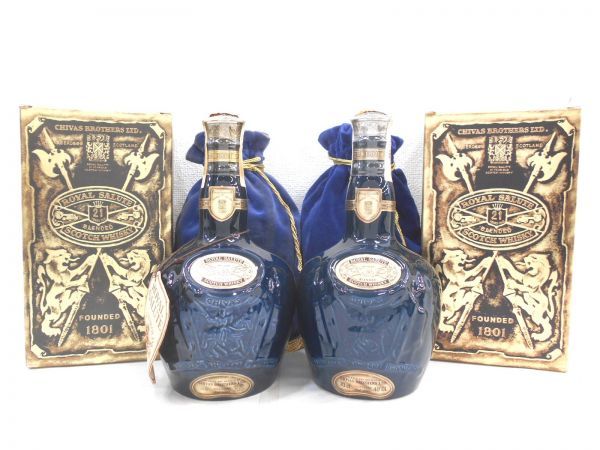 【未開栓２本セット】 ロイヤルサルート スコッチウイスキー 古酒 2本セット ROYAL SALUTE ロイヤル サルート 21年 SCOTCH WHISKY