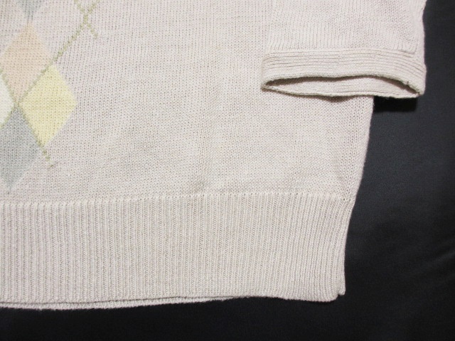 【美品】Papas/パパス　サマーニット セーター　リネン100％　52サイズ 美品】Papas/パパス サマーニット セーター リネン100％ 52サイズ 美品