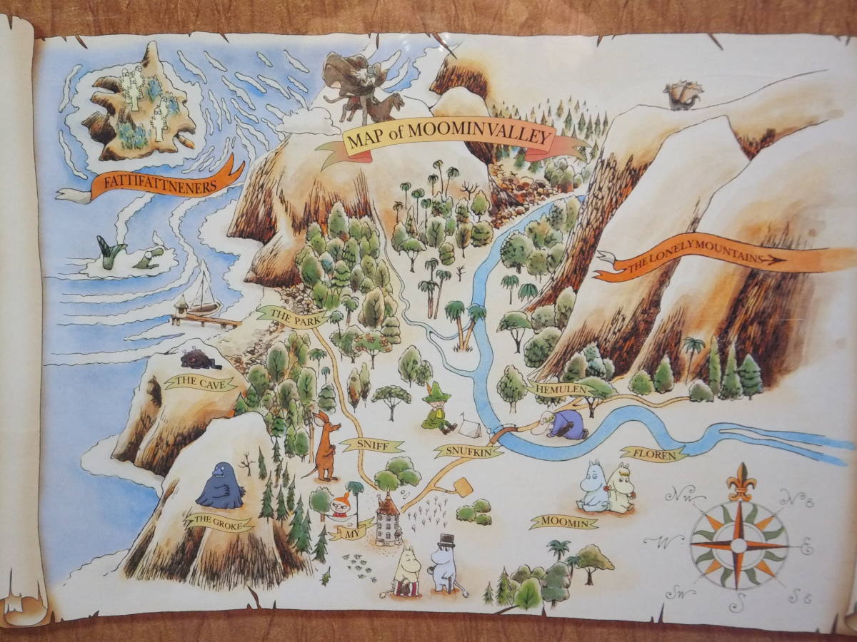 ☆超希少☆ムーミン谷地図Ⅰ ジクソーパズル 1000ピース 希少品