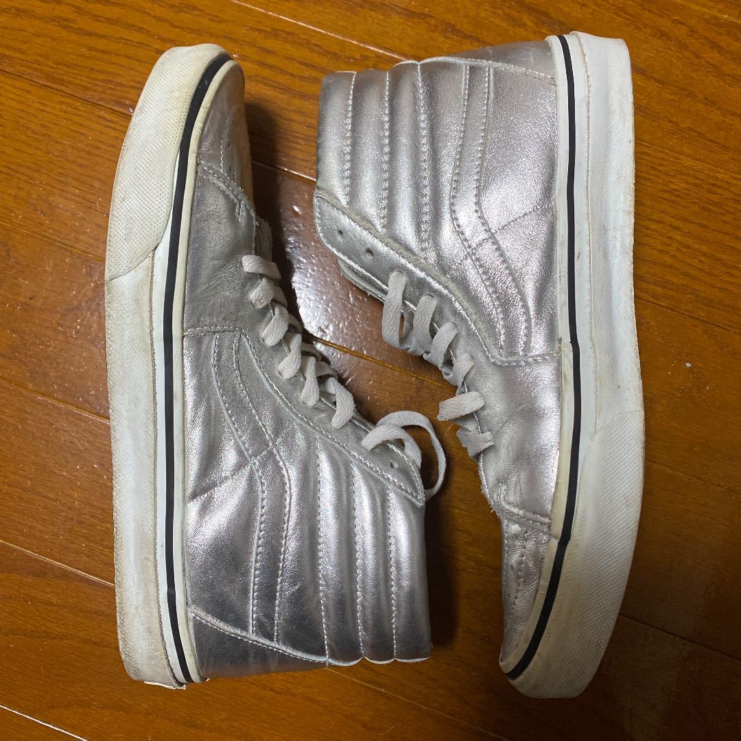 VANS sk8-hi sk8 silver バンズ スケハイ シルバー 27cm キムタク 木村 