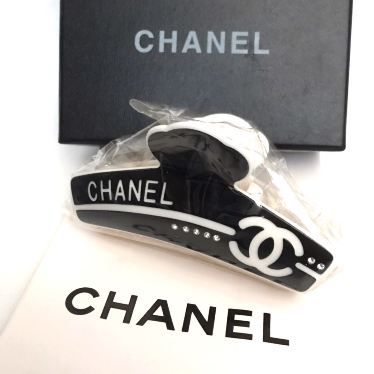 シャネル☆ヘアクリップ 黒☆新品 ノベルティ ノベルティ CHANEL ヘア 