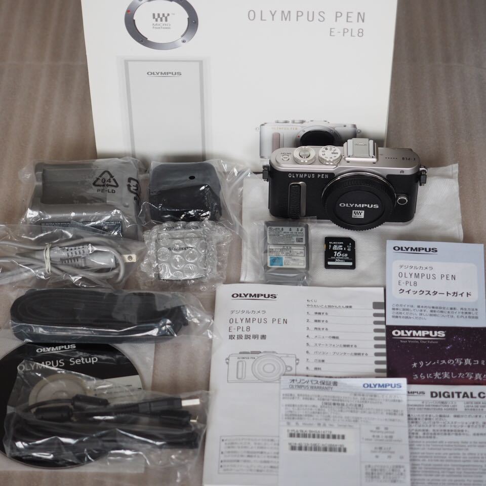 E-PL8 PEN OLYMPUS ボディ オリンパス | ブラック EZ ミラーレス一眼 