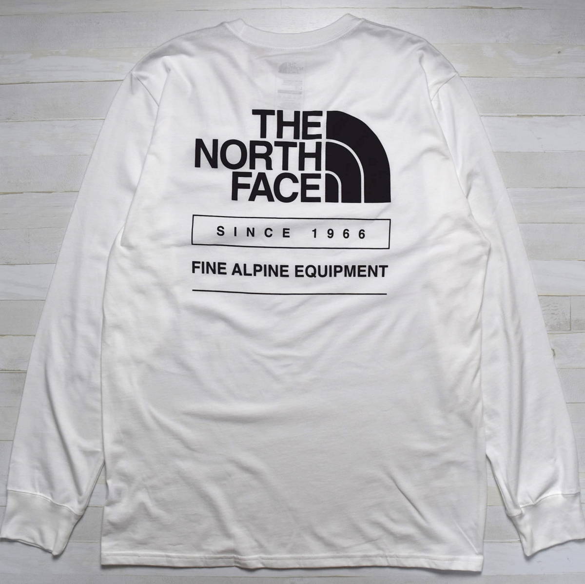 高品質，品質保証 メンズ US:M 海外限定 /正規 THE NORTH FACE ノースフェイス バックハーフドームロゴプリント 長袖Tシャツ ロンT ホワイト(長袖Tシャツ)｜売買されたオークション情報、yahooの商品情報をアーカイ 男性用