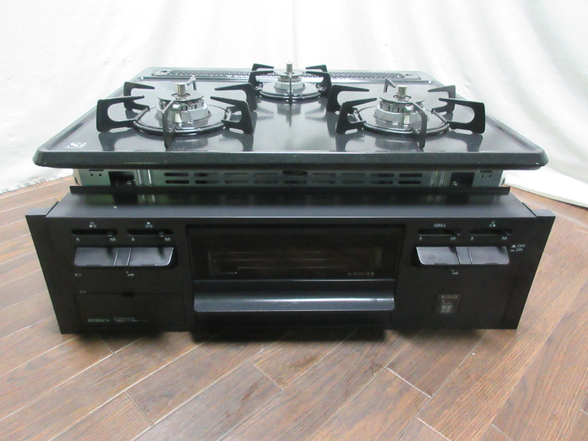 2568 19年製 ハーマン 都市ガスビルトインコンロ EG32Q1V/DG32Q1V 