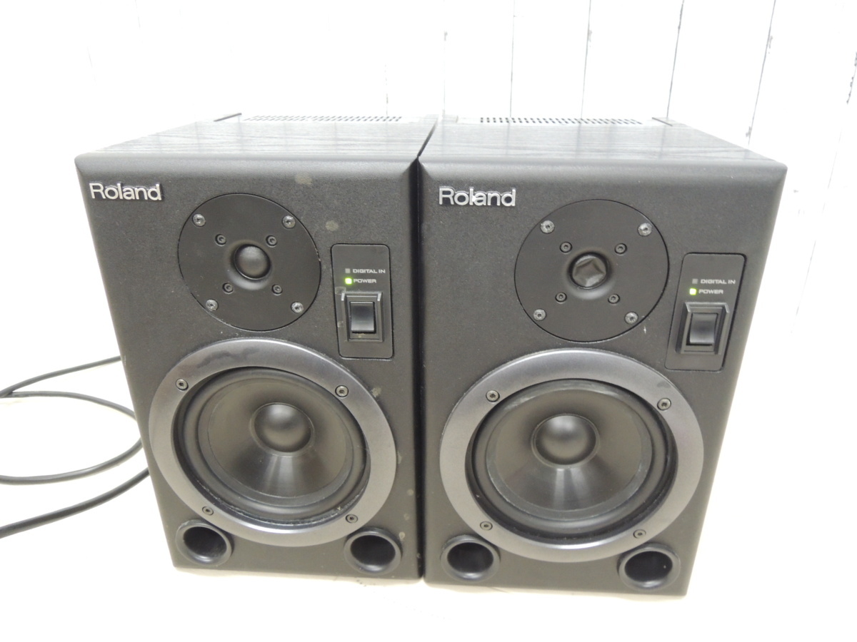交渉OK!　美品！Roland（ローランド） アンプ内臓スピーカー パワードモニター スピーカー【DS-50A】 ローランド(ROLAND)|【2ウェイBI-AMP方式】モニタースピーカー