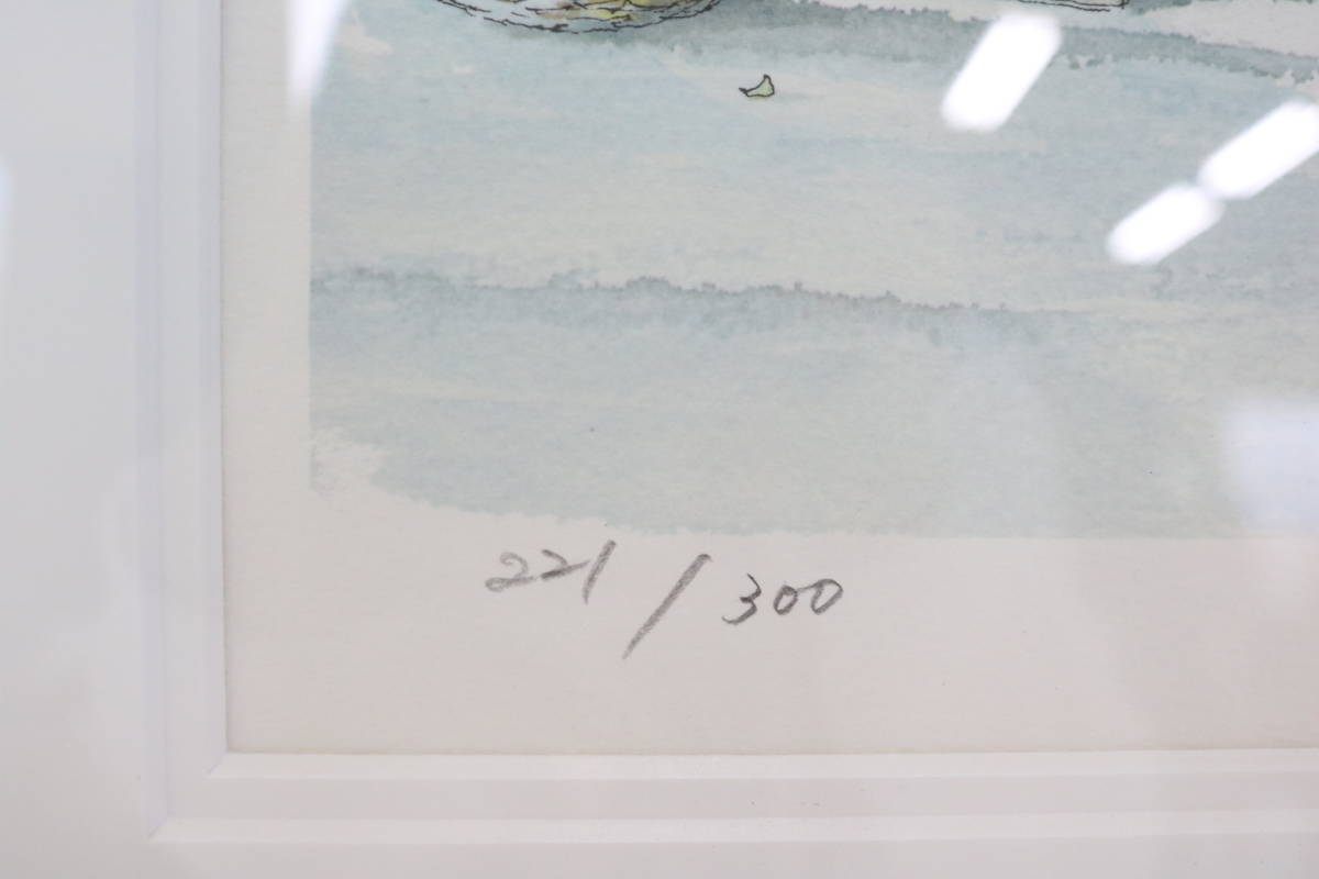 新品，送料無料 版画】 内田新哉 STAGE この街に暮らす リトグラフ 221
