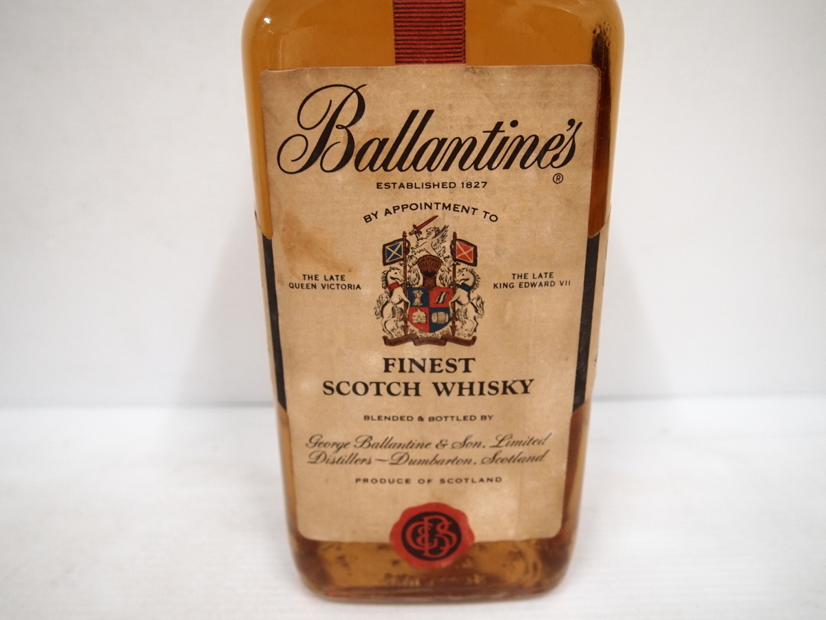 Ballanntine's バランタイン ファイネスト 赤青紋章 オールドボトル