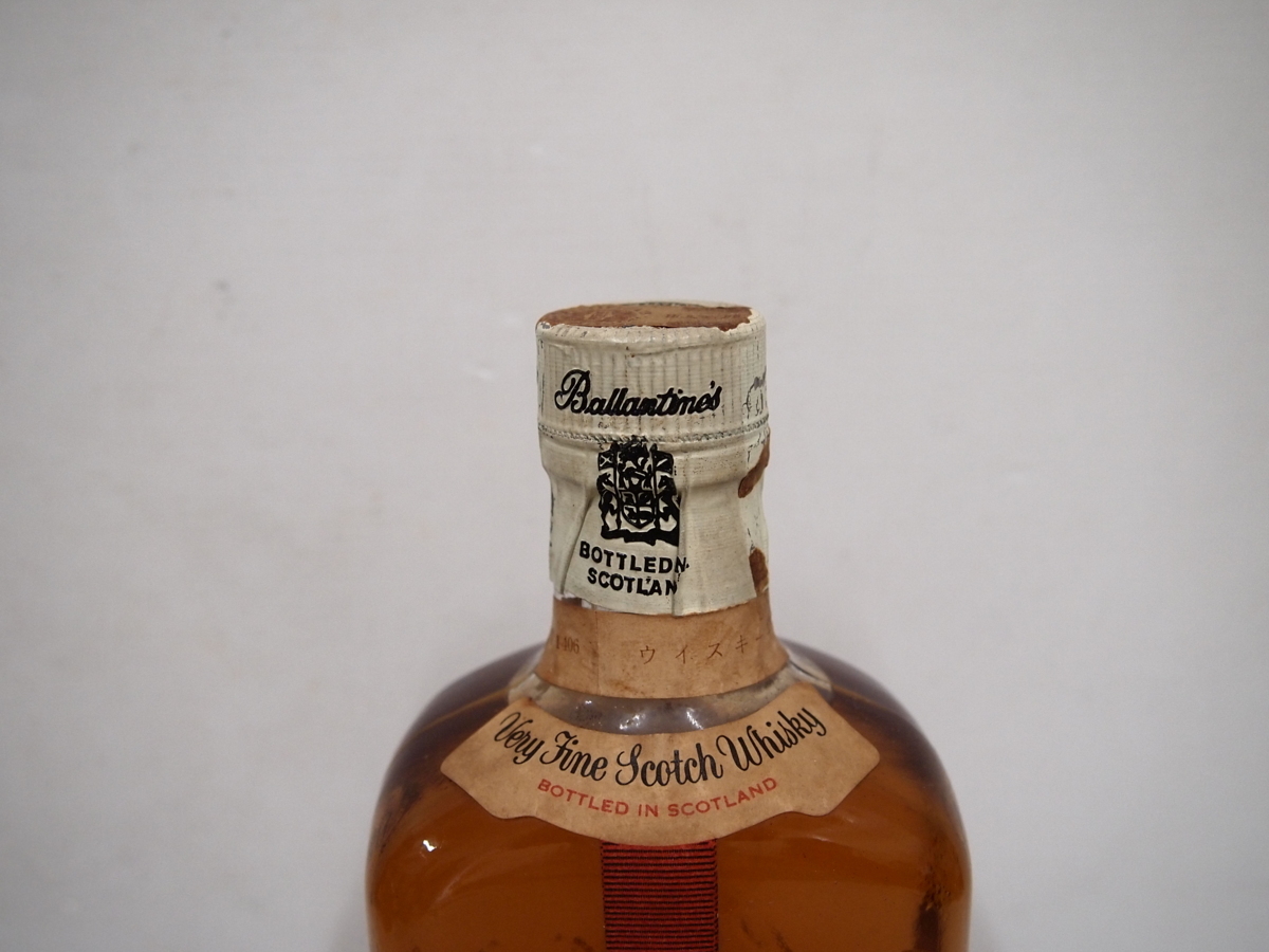 Ballanntine's バランタイン ファイネスト 赤青紋章 オールドボトル