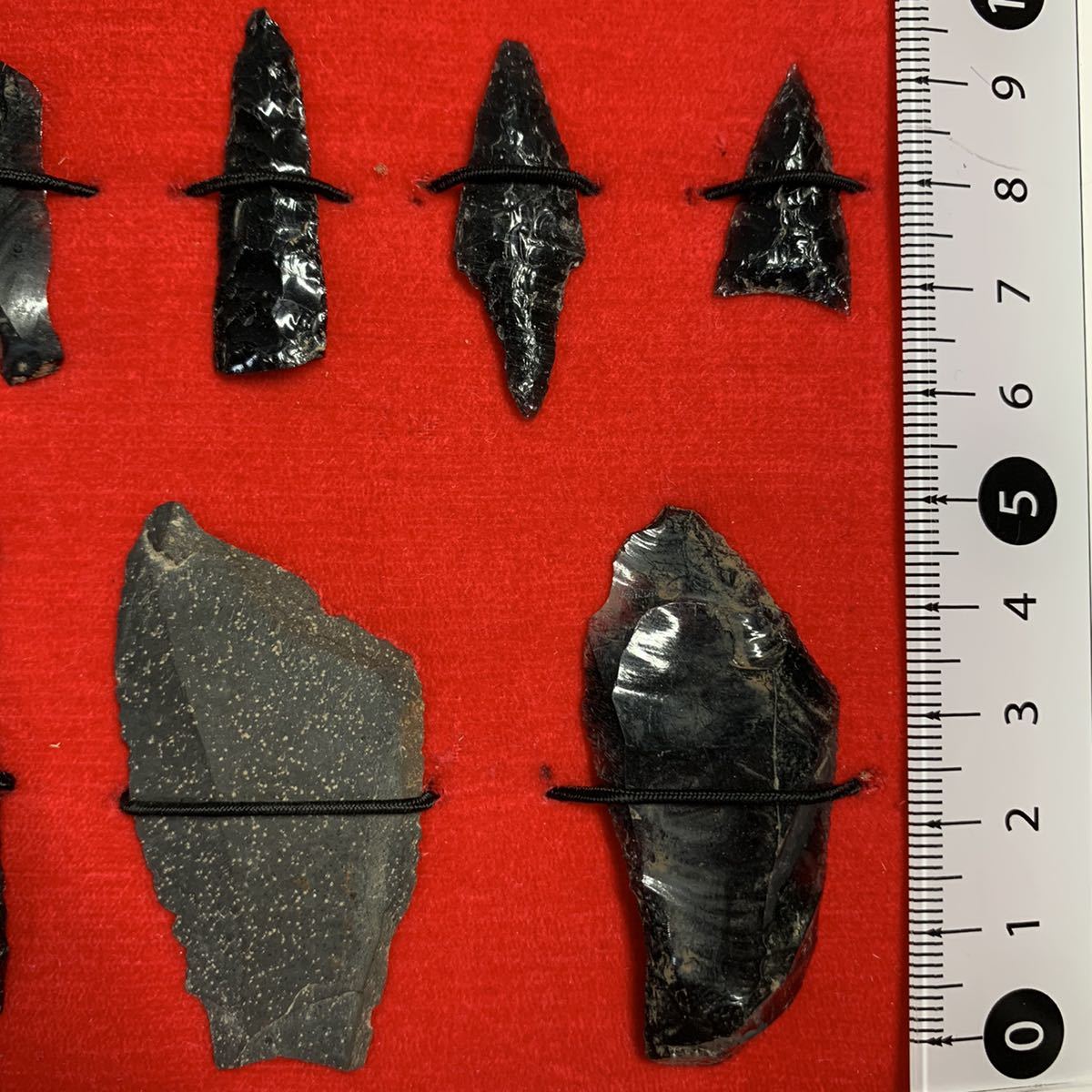 本物保証】 石器 黒曜石 槍先形尖頭器 出土【北海道名寄市】 無土器