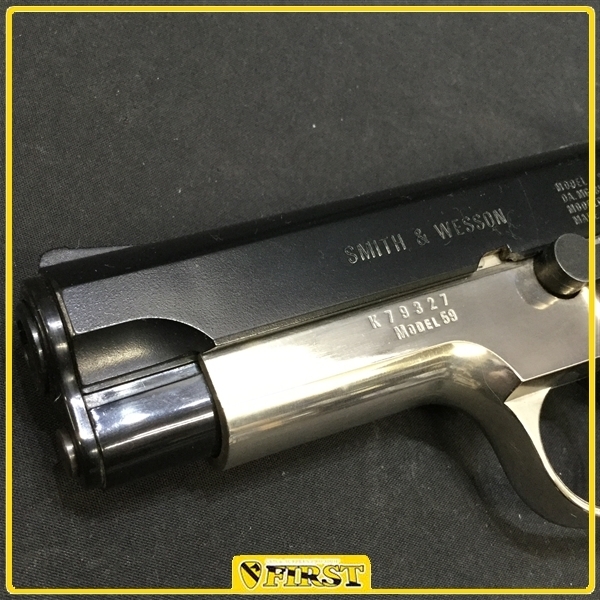 8760c】MGC製 S&W M59 ABS樹脂製モデルガン フレームシルバー 箱・説