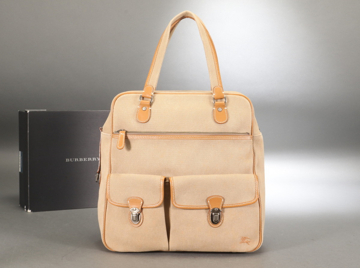1円 BURBERRY ノバチェック トートバッグ チェック□ミニ□トート
