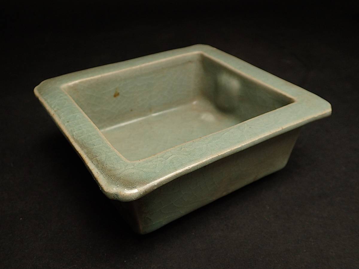 龍泉窯 唐物 時代物 茶道具 古玩 青磁 茶碗 青磁陰刻花紋碗 北宋 宋