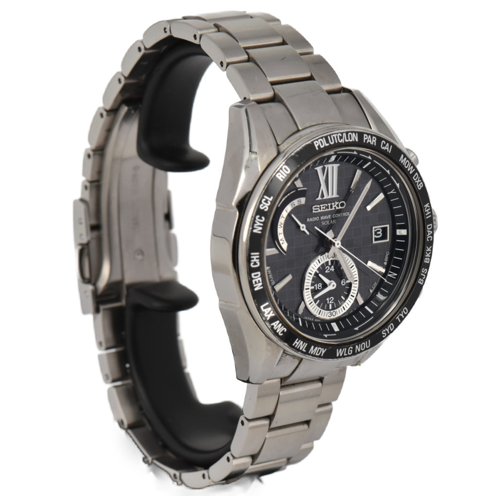 SEIKO セイコーの”ブライツ SAGA099 チタン 電波ソーラー”メンズ腕時計 