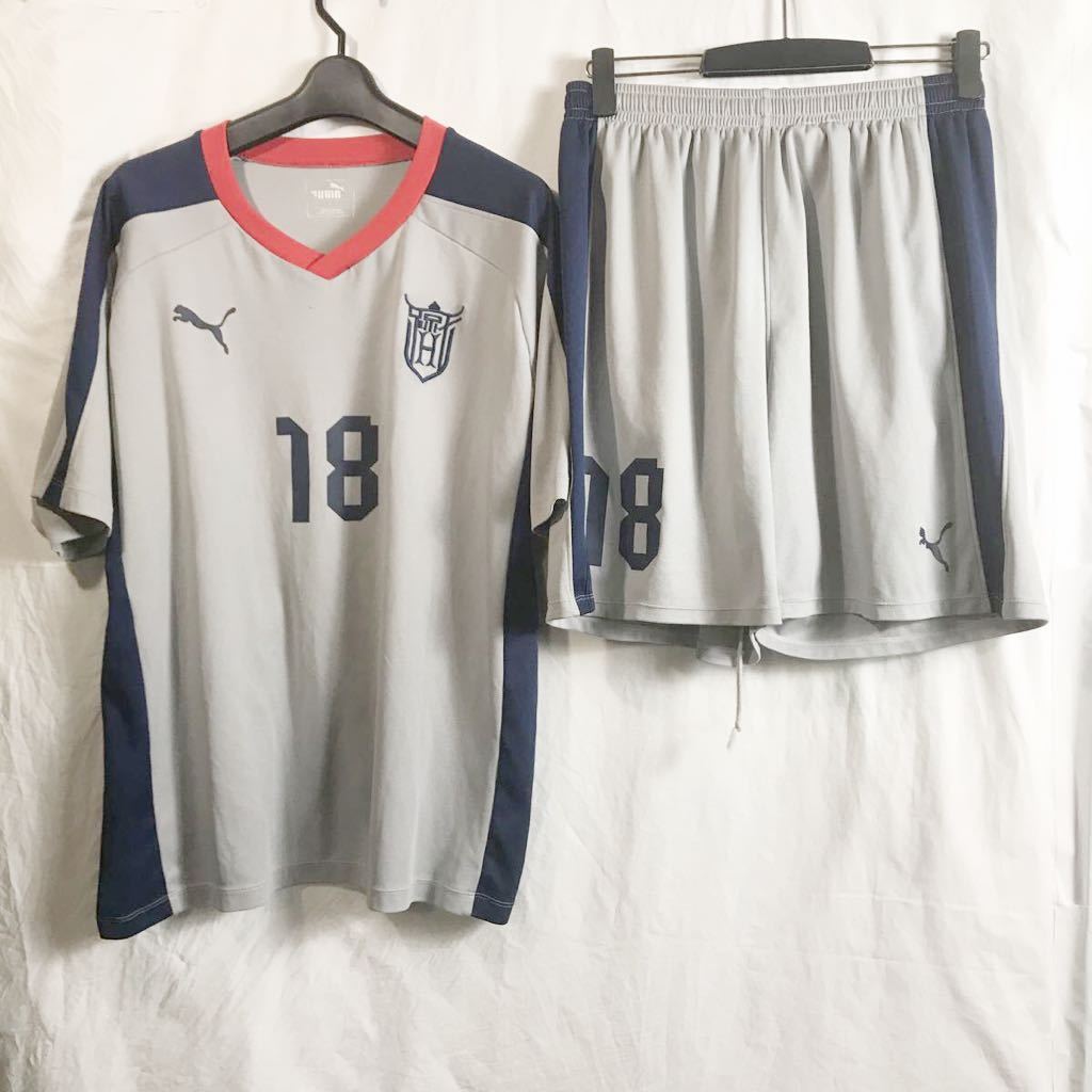 驚きの破格値，2026 法政大学 サッカー部 支給 着用 #18 プーマ puma 灰 グレー 公式戦用 ユニフォーム 上下セット 激レア品(実使用、サイン入りウエア)｜売買されたオークション情報、yahooの商品情報をアーカイ 実使用、サイン入りウエア