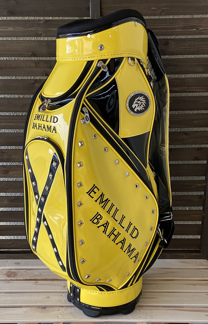  エミリッドバハマ/BAHAMA/エナメル調キャディバッグ/イエロー/9型/5分割/ 品/メーカー(キャディバッグ)｜売買されたオークション情報、yahooの商品情報をアーカイブ公開 - オークファン キャディバッグ