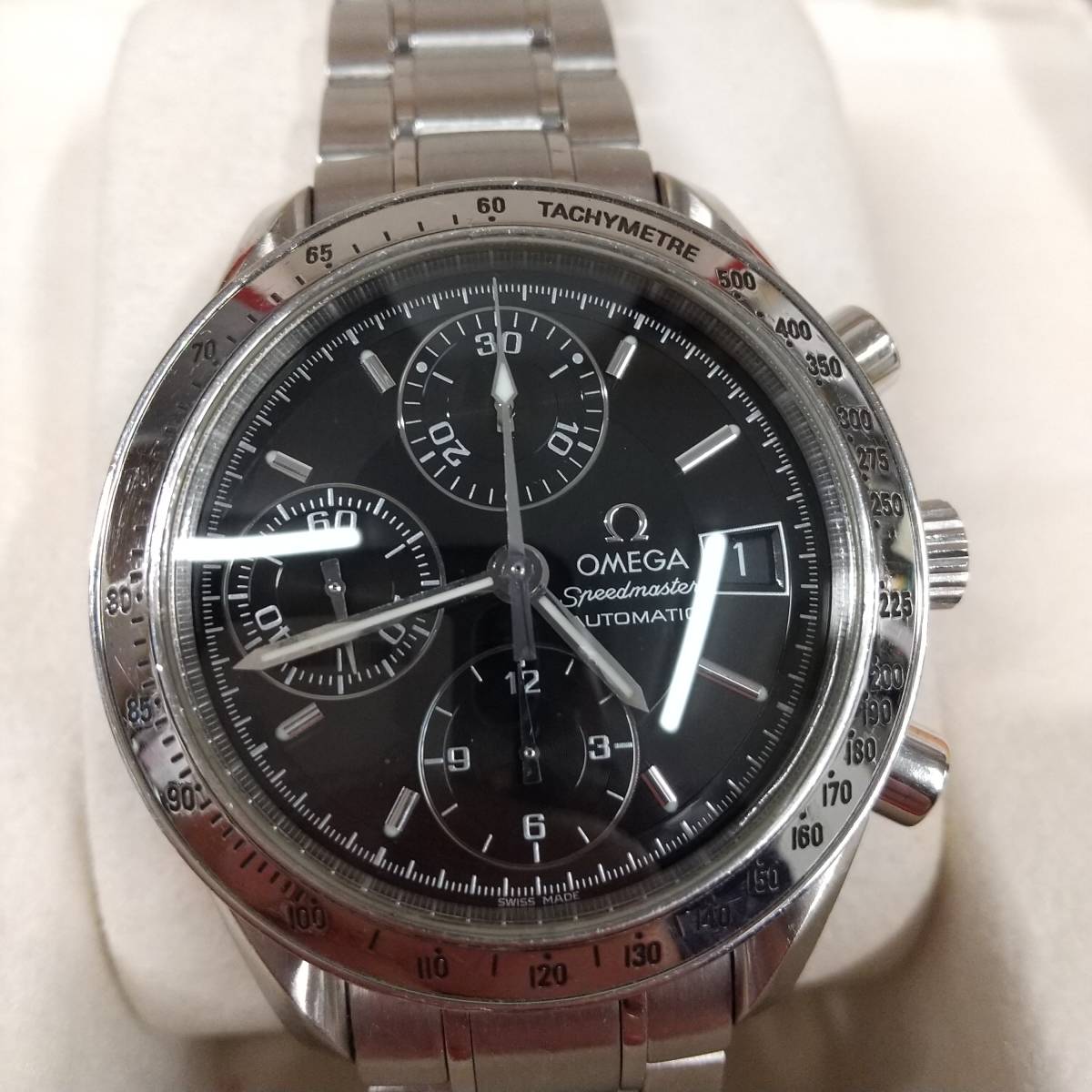 1円スタート！ 安心オーバーホール済み！ オメガ OMEGA スピード